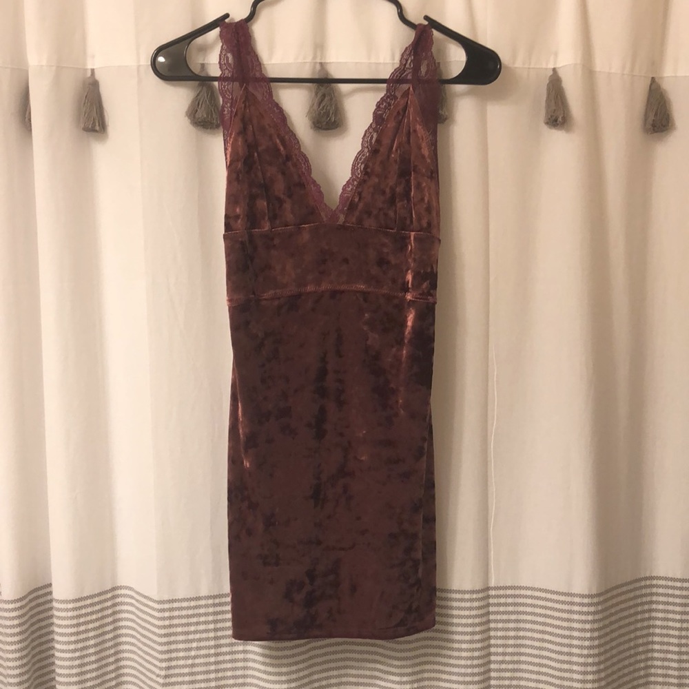 Nwt Free People Viper Velvet Mini Dress View 4